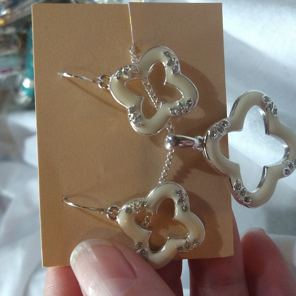 Earrings and necklace